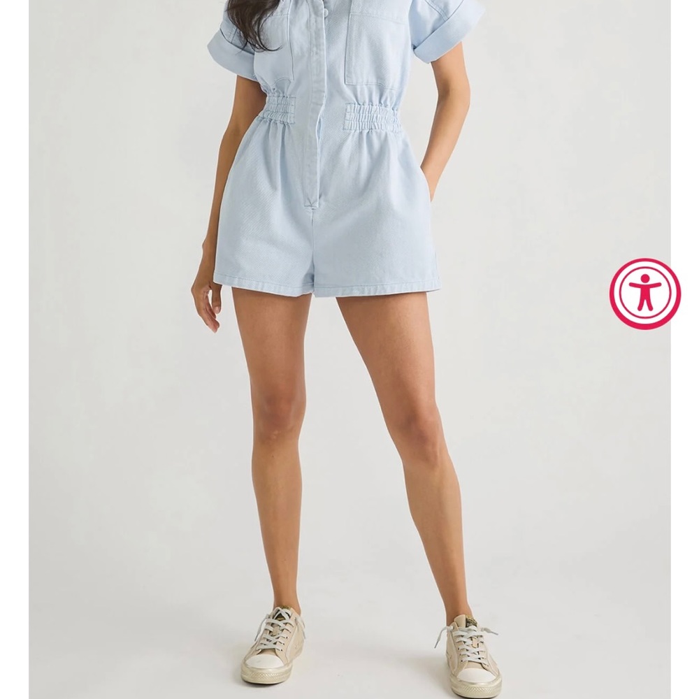 Light Blue Women's Romper